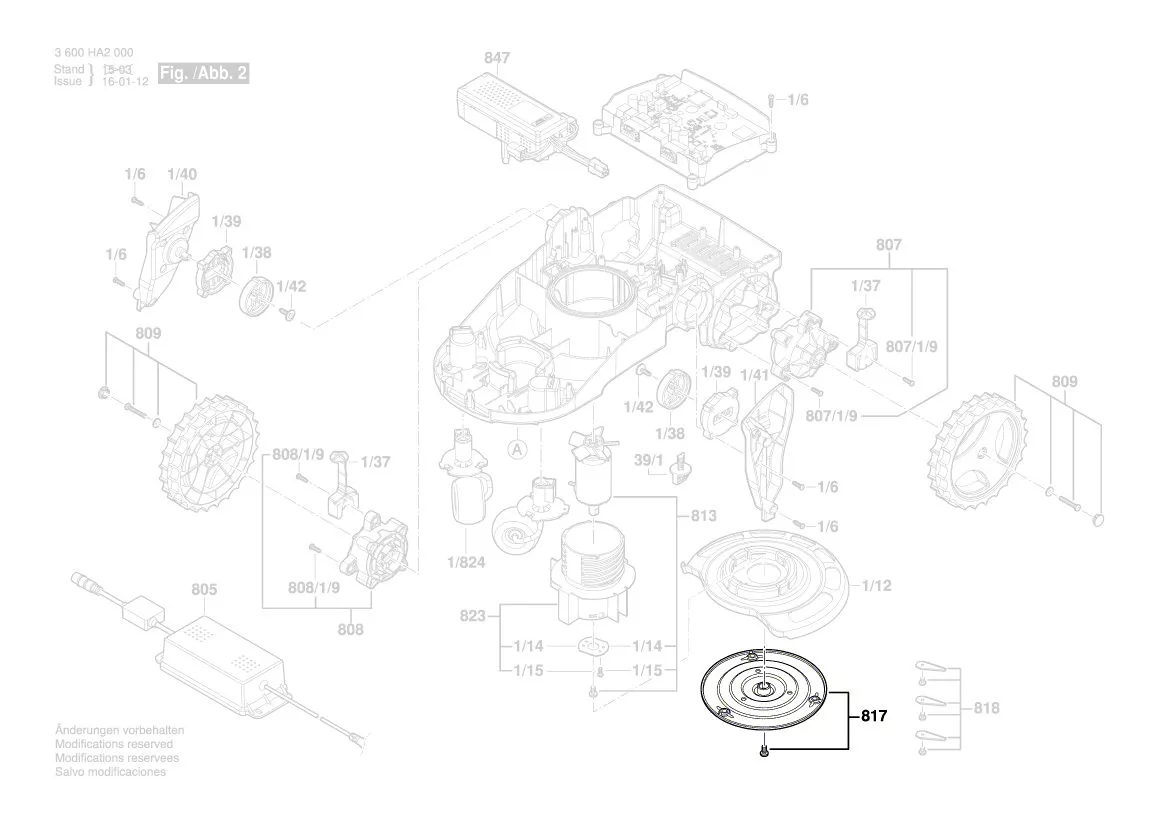 Porte lame réf. F 016 104 259